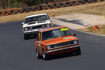 153;8-March-2009;Australia;Christopher-McIlwain;Datsun-1600;Group-N;Historic-Touring-Cars;Morgan-Park-Raceway;QLD;Queensland;Warwick;auto;classic;motorsport;racing;super-telephoto;vintage