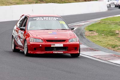 29;10-April-2009;1997-Honda-Civic;Australia;Bathurst;FOSC;Festival-of-Sporting-Cars;Greg-Hartnett;Improved-Production;Mt-Panorama;NSW;New-South-Wales;auto;motorsport;racing;telephoto