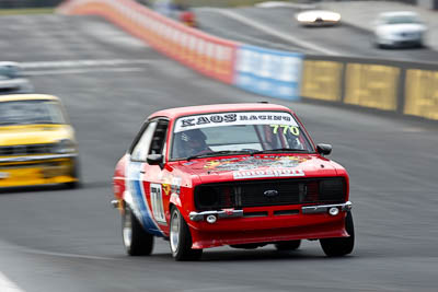 770;12-April-2009;1980-Ford-Escort;Australia;Bathurst;FOSC;Festival-of-Sporting-Cars;Mt-Panorama;NSW;New-South-Wales;Regularity;Steve-Berry;auto;motion-blur;motorsport;racing;super-telephoto