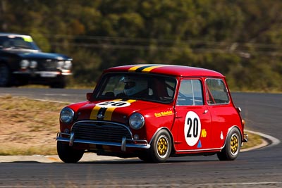 20;6-June-2009;Australia;Greg-Wakefield;Group-N;Historic-Touring-Cars;Morgan-Park-Raceway;Morris-Cooper-S;QLD;Queensland;Warwick;auto;classic;historic;motorsport;racing;super-telephoto;vintage