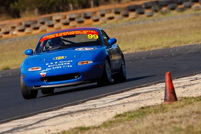 99;6-June-2009;Australia;Group-2A;Group-2B;Kevin-Brown;Mazda-MX‒5;Mazda-MX5;Mazda-Miata;Morgan-Park-Raceway;QLD;Queensland;Warwick;auto;motorsport;racing;super-telephoto