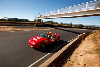 18;6-June-2009;Ash-Lowe;Australia;Group-2F;Mazda-MX‒5;Mazda-MX5;Mazda-Miata;Morgan-Park-Raceway;QLD;Queensland;Warwick;auto;motorsport;racing;sky;wide-angle