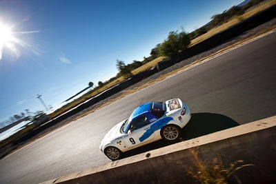 9;6-June-2009;Australia;Ed-Chivers;Group-2F;Mazda-MX‒5;Mazda-MX5;Mazda-Miata;Morgan-Park-Raceway;QLD;Queensland;Warwick;auto;motorsport;racing;sky;sun;wide-angle