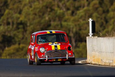 20;6-June-2009;Australia;Greg-Wakefield;Group-N;Historic-Touring-Cars;Morgan-Park-Raceway;Morris-Cooper-S;QLD;Queensland;Warwick;auto;classic;historic;motorsport;racing;super-telephoto;vintage