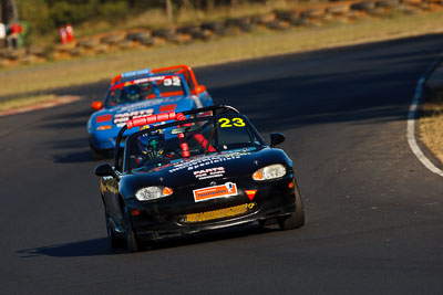 23;6-June-2009;Andrew-Thomas;Australia;Group-2F;Mazda-MX‒5;Mazda-MX5;Mazda-Miata;Morgan-Park-Raceway;QLD;Queensland;Warwick;auto;motorsport;racing;super-telephoto