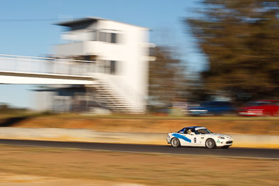 9;6-June-2009;Australia;Ed-Chivers;Group-2F;Mazda-MX‒5;Mazda-MX5;Mazda-Miata;Morgan-Park-Raceway;QLD;Queensland;Warwick;auto;motion-blur;motorsport;racing;telephoto