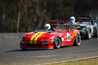 46;7-June-2009;Australia;David-Barram;Group-2A;Group-2B;Mazda-MX‒5;Mazda-MX5;Mazda-Miata;Morgan-Park-Raceway;QLD;Queensland;Warwick;auto;motorsport;racing;super-telephoto