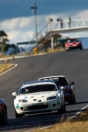 9;7-June-2009;Australia;Ed-Chivers;Group-2F;Mazda-MX‒5;Mazda-MX5;Mazda-Miata;Morgan-Park-Raceway;QLD;Queensland;Warwick;auto;clouds;motorsport;racing;sky;super-telephoto