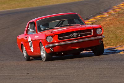 22;1964-Ford-Mustang;25-July-2009;Australia;Bill-Trengrove;FOSC;Festival-of-Sporting-Cars;Group-N;Historic-Touring-Cars;NSW;Narellan;New-South-Wales;Oran-Park-Raceway;auto;classic;historic;motorsport;racing;super-telephoto;vintage