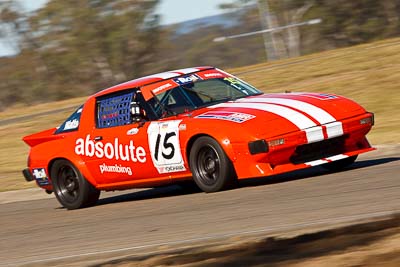 15;1979-Mazda-RX‒7-Series-1;25-July-2009;Australia;FOSC;Festival-of-Sporting-Cars;Graeme-Watts;Improved-Production;NSW;Narellan;New-South-Wales;Oran-Park-Raceway;auto;motion-blur;motorsport;racing;super-telephoto