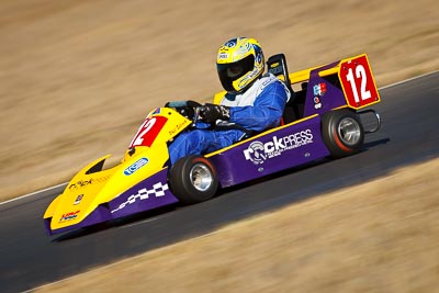 12;125-GB;8-August-2009;Australia;Morgan-Park-Raceway;Phil-Silcock;QLD;Queensland;Shannons-Nationals;Superkarts;Warwick;auto;motorsport;racing;super-telephoto