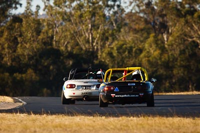 88;8-August-2009;Australia;Chris-Hatfield;Greg-Quince;Mazda-MX‒5;Mazda-MX5;Mazda-Miata;Michael-Hall;Morgan-Park-Raceway;QLD;Queensland;Shannons-Nationals;Warwick;auto;motorsport;racing;super-telephoto