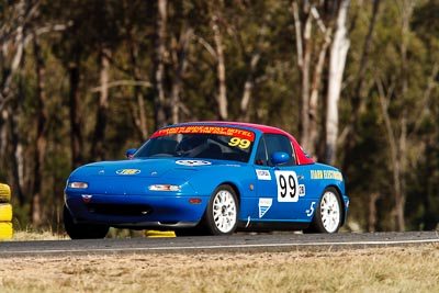 99;29-August-2009;Australia;Kevin-Brown;Mazda-MX‒5;Mazda-MX5;Mazda-Miata;Morgan-Park-Raceway;QLD;Queensland;Queensland-State-Championship;Sports-Sedans;Warwick;auto;motorsport;racing;super-telephoto