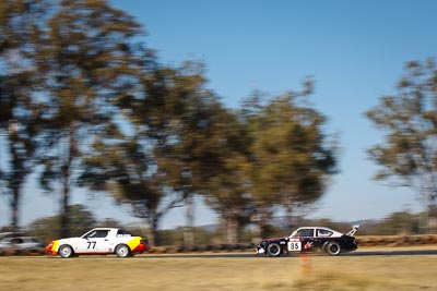 77;85;29-August-2009;Australia;Craig-Neilson;Damien-Croston;Holden-Gemini;Mitsubishi-Starion;Morgan-Park-Raceway;QLD;Queensland;Queensland-State-Championship;Sports-Sedans;Warwick;auto;motion-blur;motorsport;racing;telephoto