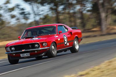 9;30-August-2009;Alan-Evans;Australia;Ford-Mustang;Group-N;Historic-Touring-Cars;Morgan-Park-Raceway;QLD;Queensland;Queensland-State-Championship;Warwick;auto;classic;historic;motion-blur;motorsport;racing;super-telephoto;vintage