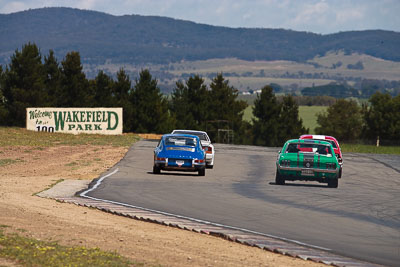 7;94;1968-Ford-Mustang;1968-Porsche-911T;30-October-2009;Australia;FOSC;Festival-of-Sporting-Cars;NSW;New-South-Wales;Regularity;Rob-Annett;Wakefield-Park;Woskett;auto;classic;historic;motorsport;racing;super-telephoto;vintage