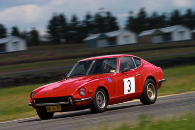 3;1974-Datsun-260Z;30-October-2009;Australia;FOSC;Festival-of-Sporting-Cars;Goodwin;NSW;New-South-Wales;Regularity;Wakefield-Park;auto;classic;historic;motion-blur;motorsport;racing;super-telephoto;vintage