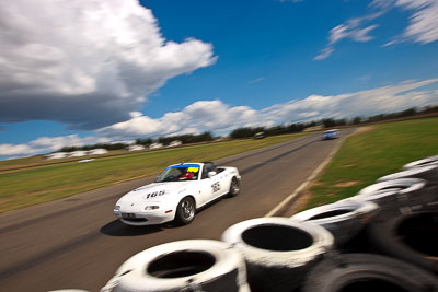 165;1989-Mazda-MX‒5;30-October-2009;Australia;Bob-West;FOSC;Festival-of-Sporting-Cars;Mazda-MX‒5;Mazda-MX5;Mazda-Miata;NSW;New-South-Wales;Regularity;Wakefield-Park;auto;motion-blur;motorsport;racing;wide-angle