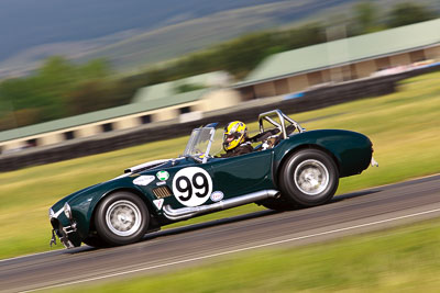 99;1965-AC-Cobra-Replica;31-October-2009;Australia;FOSC;Festival-of-Sporting-Cars;Jeff-Bryant;NSW;New-South-Wales;Regularity;Wakefield-Park;auto;classic;historic;motion-blur;motorsport;racing;telephoto;vintage