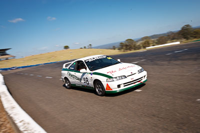 58;1-November-2009;Australia;Azim-Sahu‒Khan;Honda-Integra;Improved-Production;NSW;NSW-State-Championship;NSWRRC;Narellan;New-South-Wales;Oran-Park-Raceway;auto;motorsport;racing;wide-angle