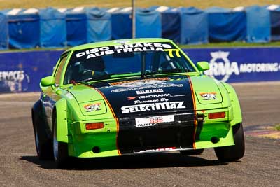 77;1-November-2009;Australia;Improved-Production;Mazda-RX‒7;NSW;NSW-State-Championship;NSWRRC;Narellan;New-South-Wales;Oran-Park-Raceway;Ryan-Brown;auto;motorsport;racing;telephoto