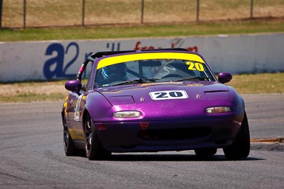 20;1-November-2009;Australia;Mazda-MX‒5;Mazda-MX5;Mazda-Miata;NSW;NSW-State-Championship;NSWRRC;Narellan;New-South-Wales;Oran-Park-Raceway;Peter-Lacey;Production-Sports-Cars;Robin-Lacey;auto;motorsport;racing;super-telephoto