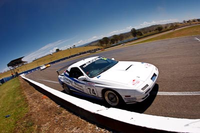 74;1-November-2009;Australia;Bradley-Shiels;Mazda-RX‒7;NSW;NSW-State-Championship;NSWRRC;Narellan;New-South-Wales;Oran-Park-Raceway;Production-Sports-Cars;Steven-Shiels;auto;fisheye;motorsport;racing