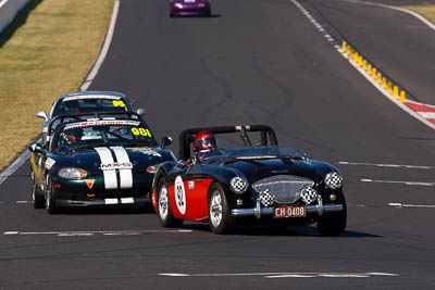 92;1955-Austin-Healey-100;2-April-2010;Australia;Bathurst;CH0408;FOSC;Festival-of-Sporting-Cars;Geoff-Leake;Marque-Sports;Mt-Panorama;NSW;New-South-Wales;auto;motorsport;racing;super-telephoto