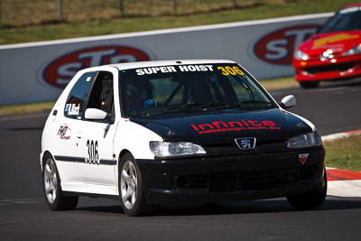 306;1998-Peugeot-306-GTi;2-April-2010;Australia;Barry-Black;Bathurst;FOSC;Festival-of-Sporting-Cars;Improved-Production;Mt-Panorama;NSW;New-South-Wales;auto;motorsport;racing;super-telephoto