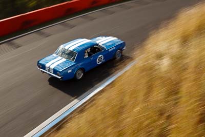 88;1964-Ford-Mustang;3-April-2010;Australia;Bathurst;FOSC;Festival-of-Sporting-Cars;Frank-Viskovich;Historic-Touring-Cars;Mt-Panorama;NSW;New-South-Wales;auto;classic;motion-blur;motorsport;racing;vintage;wide-angle