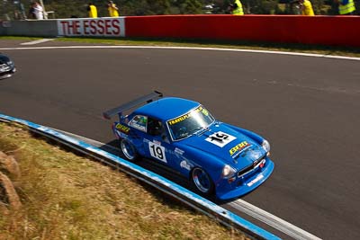 19;1974-MGB-GT-V8;3-April-2010;Australia;Bathurst;FOSC;Festival-of-Sporting-Cars;Glen-Taylor;Marque-Sports;Mt-Panorama;NSW;New-South-Wales;auto;motorsport;racing;wide-angle