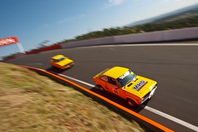 45;1971-Datsun-1200-Coupe;3-April-2010;Australia;Bathurst;FOSC;Festival-of-Sporting-Cars;Improved-Production;Jeff-Hanson;Mt-Panorama;NSW;New-South-Wales;auto;motorsport;racing;wide-angle