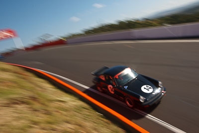 14;1975-Porsche-911-Carrera;3-April-2010;Australia;Bathurst;FOSC;Festival-of-Sporting-Cars;Gregory-Thomson;Mt-Panorama;NSW;New-South-Wales;RS2700;Regularity;auto;motion-blur;motorsport;racing;wide-angle