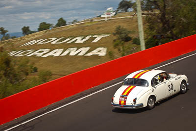 30;03390H;1960-Jaguar-Mk-II;3-April-2010;Australia;Bathurst;FOSC;Festival-of-Sporting-Cars;Historic-Touring-Cars;Mt-Panorama;NSW;New-South-Wales;Paul-Zazryn;auto;classic;motorsport;racing;telephoto;vintage