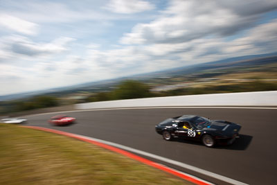 38;1976-Ferrari-308GTB;3-April-2010;Australia;Bathurst;FOSC;Festival-of-Sporting-Cars;Historic-Sports-Cars;Mt-Panorama;NSW;New-South-Wales;Steve-Dunn;auto;classic;clouds;motion-blur;motorsport;movement;racing;sky;speed;vintage;wide-angle