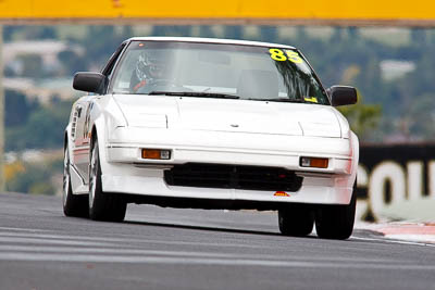 85;1987-Toyota-MR2;3-April-2010;Australia;BKN66U;Bathurst;FOSC;Festival-of-Sporting-Cars;Mike-Williamson;Mt-Panorama;NSW;New-South-Wales;Regularity;auto;motorsport;racing;super-telephoto