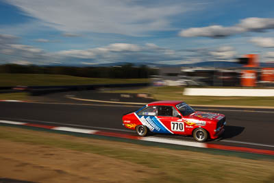 770;1980-Ford-Escort;4-April-2010;Australia;Bathurst;FOSC;Festival-of-Sporting-Cars;Mt-Panorama;NSW;New-South-Wales;Regularity;Steve-Berry;auto;clouds;motion-blur;motorsport;racing;sky;wide-angle