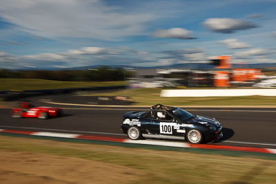 100;4-April-2010;Australia;Bathurst;Bret-Herlihy;FOSC;Festival-of-Sporting-Cars;MGF;Mt-Panorama;NSW;New-South-Wales;Regularity;auto;clouds;motion-blur;motorsport;racing;sky;wide-angle