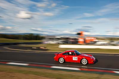 114;1995-Porsche-Carrera-993;4-April-2010;Australia;Bathurst;FOSC;Festival-of-Sporting-Cars;Martin-Willis;Mt-Panorama;NSW;New-South-Wales;Regularity;auto;clouds;motion-blur;motorsport;racing;sky;wide-angle