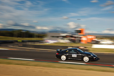 555;2009-Porsche-977;4-April-2010;555;Australia;Bathurst;FOSC;Festival-of-Sporting-Cars;Jeff-Neale;Mt-Panorama;NSW;New-South-Wales;Regularity;auto;clouds;motion-blur;motorsport;racing;sky;wide-angle