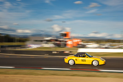 105;2003-Porsche-Boxster-S;4-April-2010;Alastair-Taylor;Australia;Bathurst;FOSC;Festival-of-Sporting-Cars;JAQ777;Mt-Panorama;NSW;New-South-Wales;Regularity;auto;clouds;motion-blur;motorsport;racing;sky;wide-angle