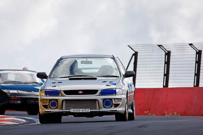 91;1998-Suburu-Impreza-WRX;5-April-2010;AQB65Z;Australia;Bathurst;FOSC;Festival-of-Sporting-Cars;Michael-Smith;Mt-Panorama;NSW;New-South-Wales;Regularity;auto;motorsport;racing;super-telephoto