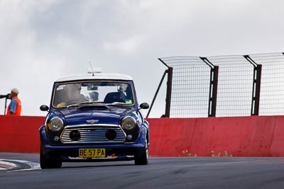 11;1971-Morris-Mini;5-April-2010;Australia;BE57PA;Bathurst;FOSC;Festival-of-Sporting-Cars;Mt-Panorama;NSW;New-South-Wales;Paul-Norris;Regularity;auto;motorsport;racing;super-telephoto