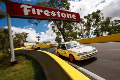 110;5-April-2010;Australia;Bathurst;FOSC;Festival-of-Sporting-Cars;Holden-Commodore-VL;Kim-McConchie;Mt-Panorama;NSW;New-South-Wales;Regularity;auto;motorsport;racing;wide-angle