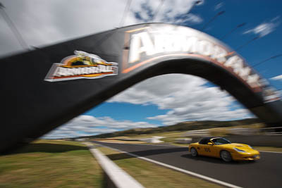 105;2003-Porsche-Boxster-S;5-April-2010;Alastair-Taylor;Australia;Bathurst;FOSC;Festival-of-Sporting-Cars;JAQ777;Mt-Panorama;NSW;New-South-Wales;Regularity;auto;bridge;clouds;motion-blur;motorsport;racing;sky;wide-angle