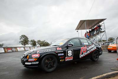 8;29-May-2010;Australia;Ford-Falcon-AU;Gary-Bonwick;Morgan-Park-Raceway;QLD;Queensland;Saloon-Cars;Warwick;auto;clouds;motorsport;racing;sky;wide-angle