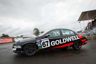 67;29-May-2010;Australia;Ford-Falcon-AU;Lindsay-Kearns;Morgan-Park-Raceway;QLD;Queensland;Saloon-Cars;Warwick;auto;clouds;motorsport;racing;sky;wide-angle