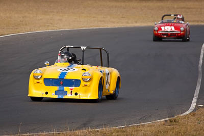 30;24-July-2010;Australia;MG-Midget;Morgan-Park-Raceway;QLD;Queensland;Roger-Marshal;Warwick;auto;motorsport;racing;super-telephoto