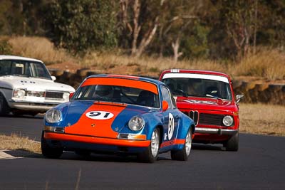 91;1969-Porsche-911-Carrera;24-July-2010;Australia;Don-Thallon;Group-N;Historic-Touring-Cars;Morgan-Park-Raceway;QLD;Queensland;Warwick;auto;classic;motorsport;racing;super-telephoto;vintage