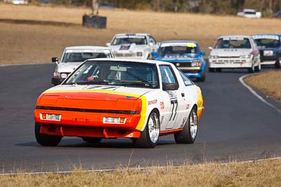 77;24-July-2010;Australia;Craig-Neilson;Group-A;Historic-Touring-Cars;Mitsubishi-Starion;Morgan-Park-Raceway;QLD;Queensland;Warwick;auto;classic;motorsport;racing;super-telephoto;vintage